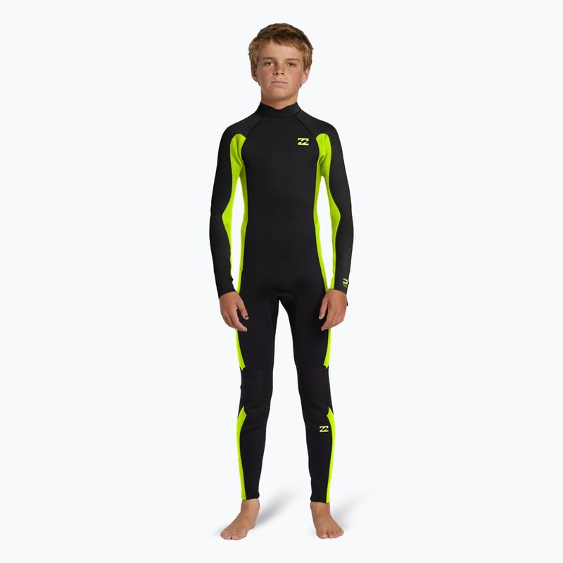 Kinder Billabong 3/2 mm Foil BZ FL fluro lime schwimmen Schaum