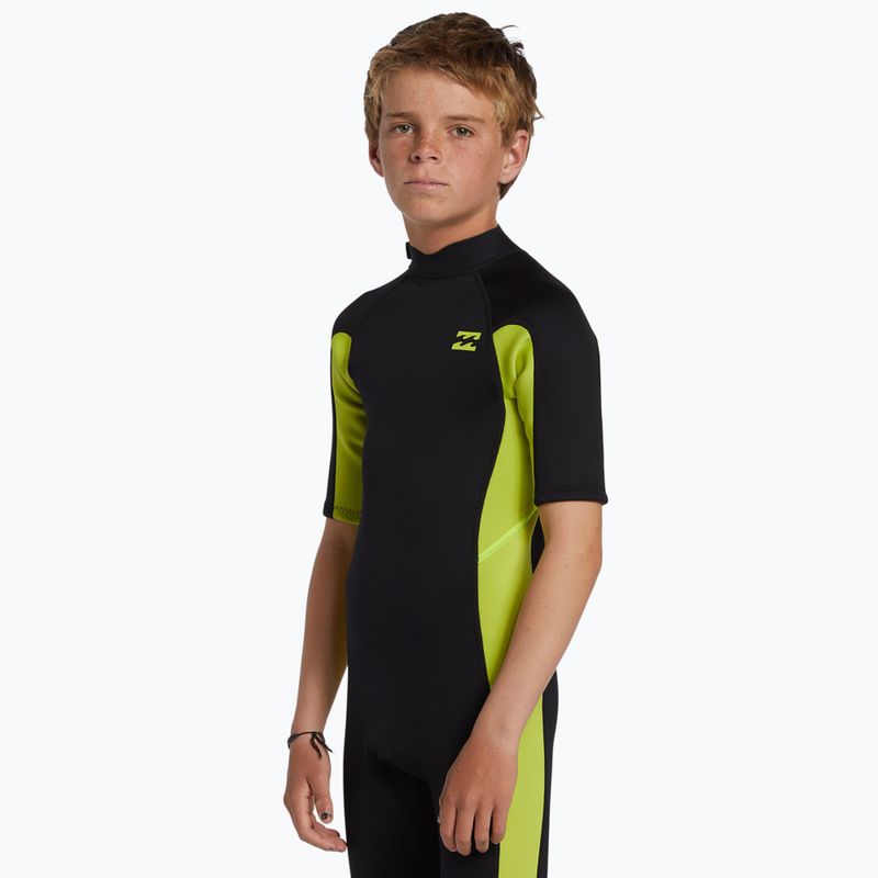 Kinder Billabong 2 mm Foil BZ FL fluro lime schwimmen Schaum 3