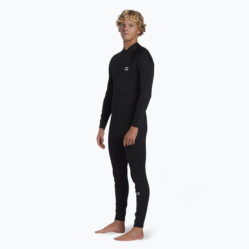 Herren Billabong 3/2 Foil BZ FL schwarz schwimmen Neoprenanzug 2