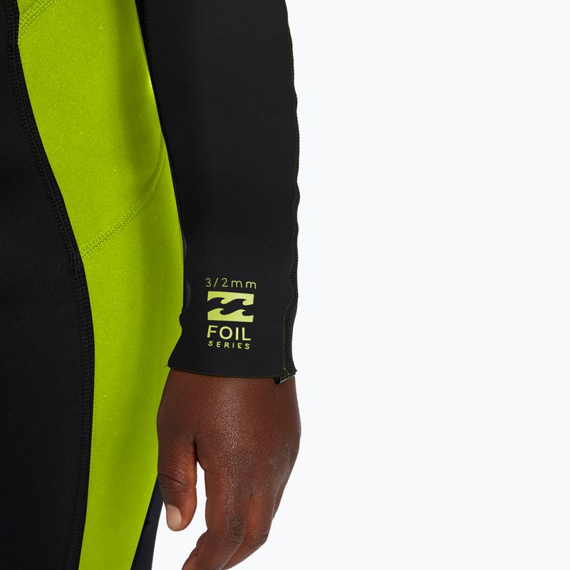Kinder Billabong 3/2 mm Foil BZ FL fluro lime schwimmen Schaum 4