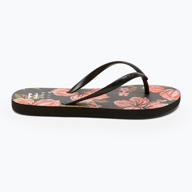 Billabong Dama schwarzer Kieselstein 2 Flip Flops für Frauen 3