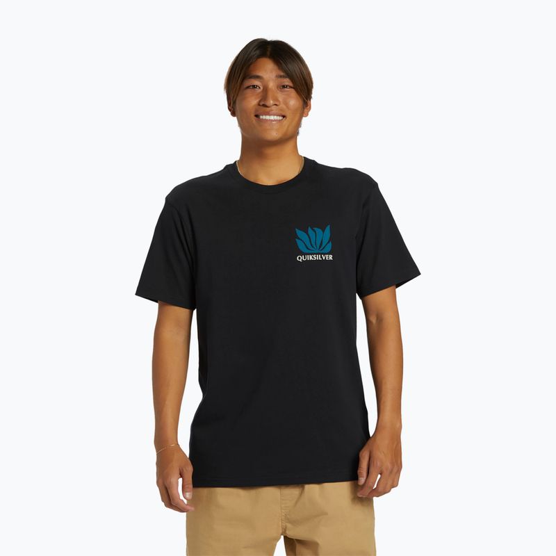 Quiksilver Herren Natural Forms Mor schwarzes T-shirt