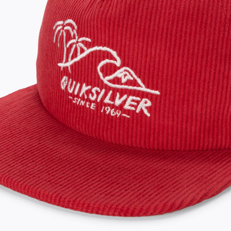 Herren Quiksilver Cord Stretcher hohes Risiko rot Baseballkappe 3