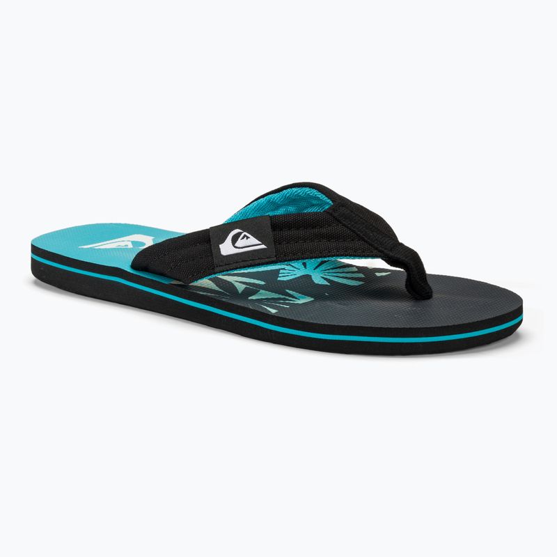 Herren Quiksilver Molokai Layback II Flip Flops blau / schwarz / blau