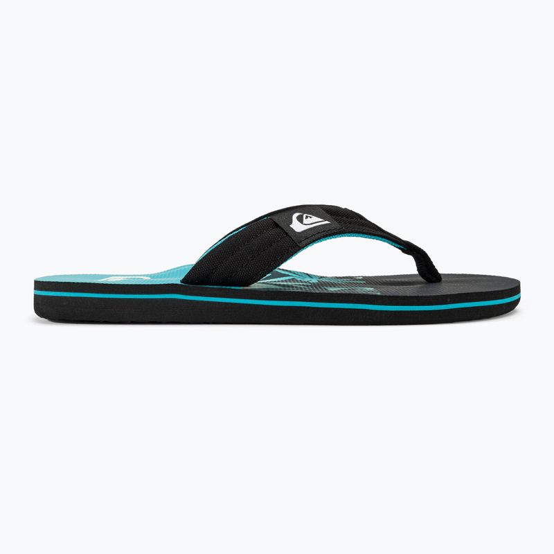 Herren Quiksilver Molokai Layback II Flip Flops blau / schwarz / blau 2