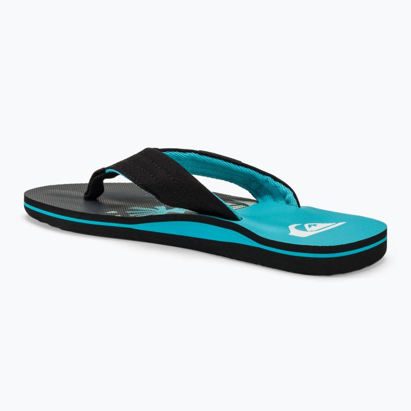 Herren Quiksilver Molokai Layback II Flip Flops blau / schwarz / blau