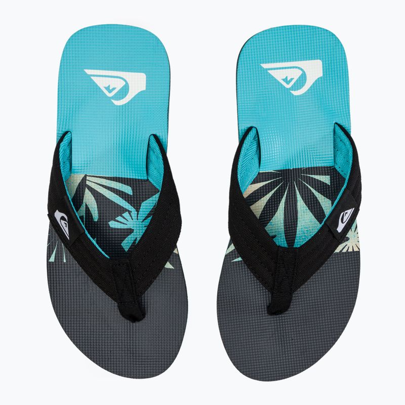 Herren Quiksilver Molokai Layback II Flip Flops blau / schwarz / blau
