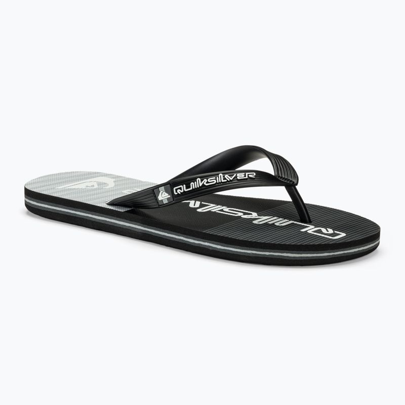 Quiksilver Molokai Stripe schwarz/schwarz/grau Herren-Flip-Flops