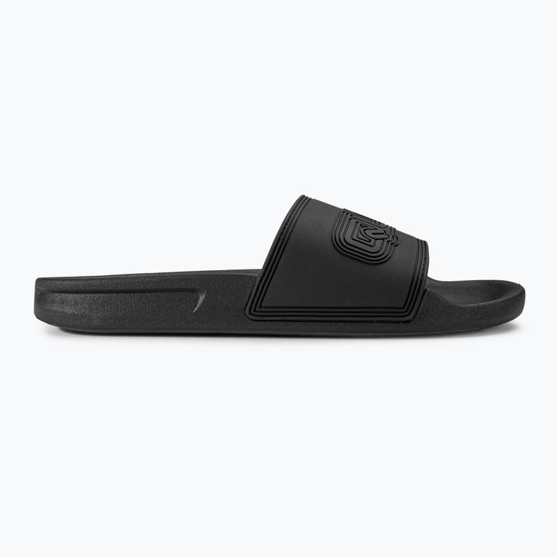 Quiksilver Herren Rivi Wordmark Slide II Flip-Flops schwarz 4 2