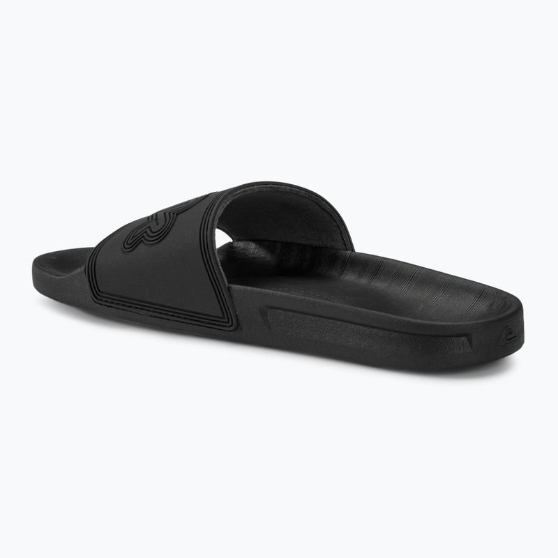 Quiksilver Herren Rivi Wordmark Slide II Flip-Flops schwarz 4 3