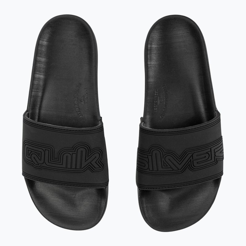 Quiksilver Herren Rivi Wordmark Slide II Flip-Flops schwarz 4 8