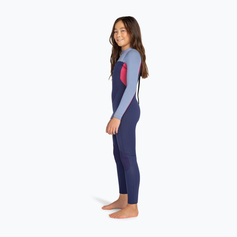 Kinder Schwimm-Neoprenanzug ROXY 4/3 mm Prologue Back Zip GBS Wetsuit dark denim 3