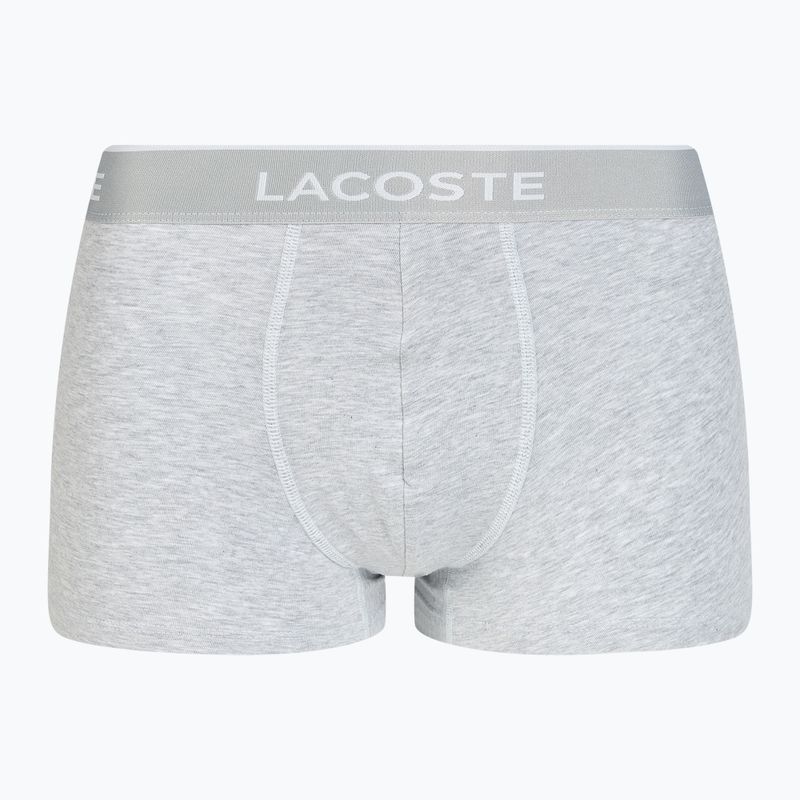 Lacoste Boxershorts 5H3389 NUA 3 Paar schwarz/weiss/silber chine 2