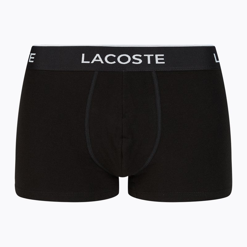 Lacoste Boxershorts 5H3389 NUA 3 Paar schwarz/weiss/silber chine 8