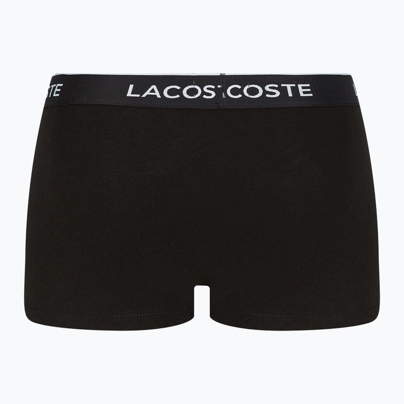 Lacoste Boxershorts 5H3389 NUA 3 Paar schwarz/weiss/silber chine 9