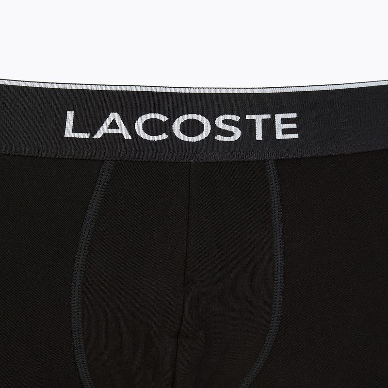 Lacoste Boxershorts 5H3389 NUA 3 Paar schwarz/weiss/silber chine 10