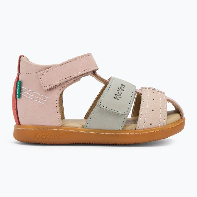 Kickers Kick Bazar hellrosa/multicolor Kindersandalen 2