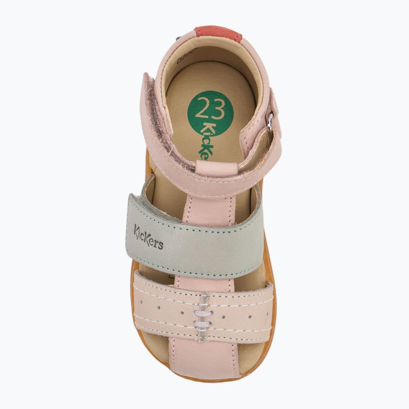 Kickers Kick Bazar hellrosa/multicolor Kindersandalen 5