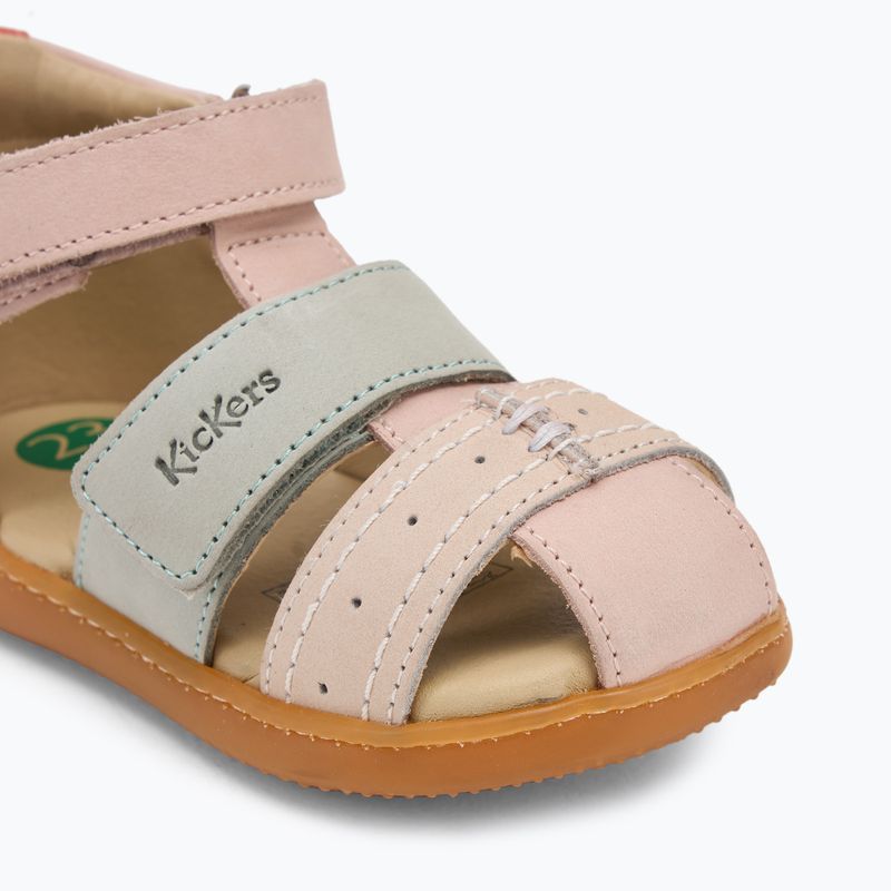 Kickers Kick Bazar hellrosa/multicolor Kindersandalen 7