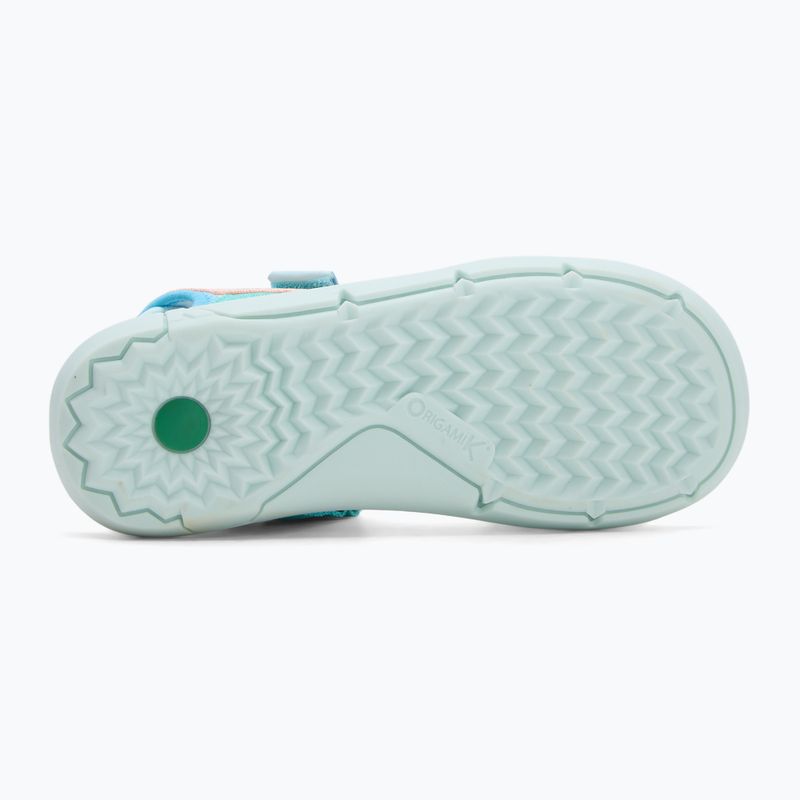 Kickers Kickjune blau/korallenrosa/grün Kindersandalen 4