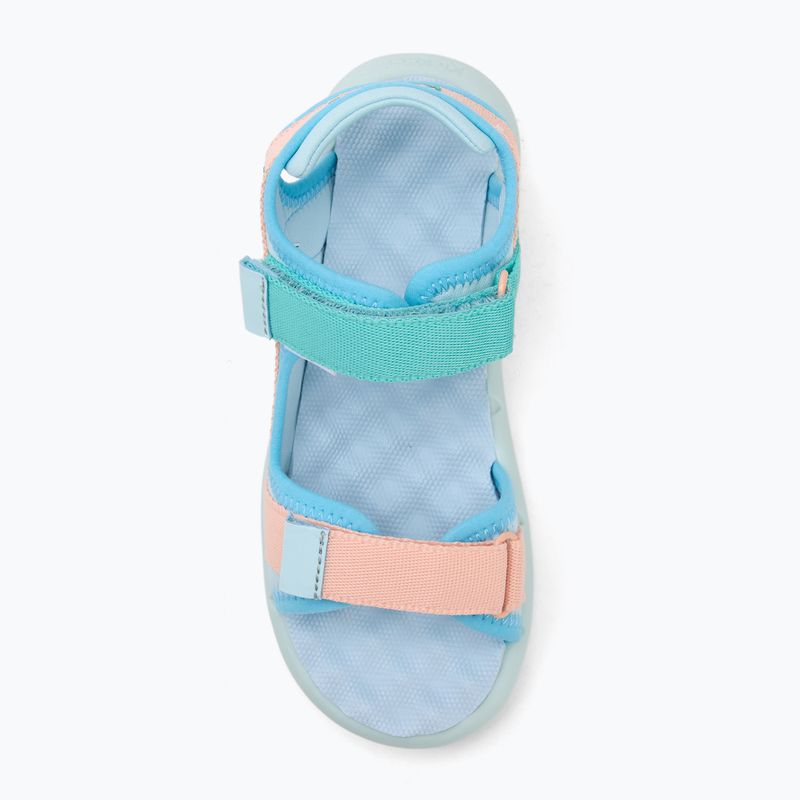 Kickers Kickjune blau/korallenrosa/grün Kindersandalen 5