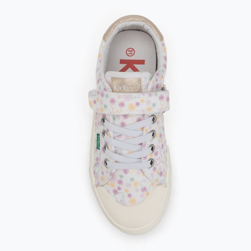 Kickers Kickgoldi weiß/print festi Sommer Kinder Turnschuhe 5