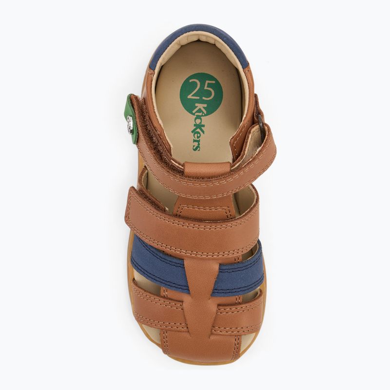 Kickers Kick Pod camel/navy Kindersandalen 5