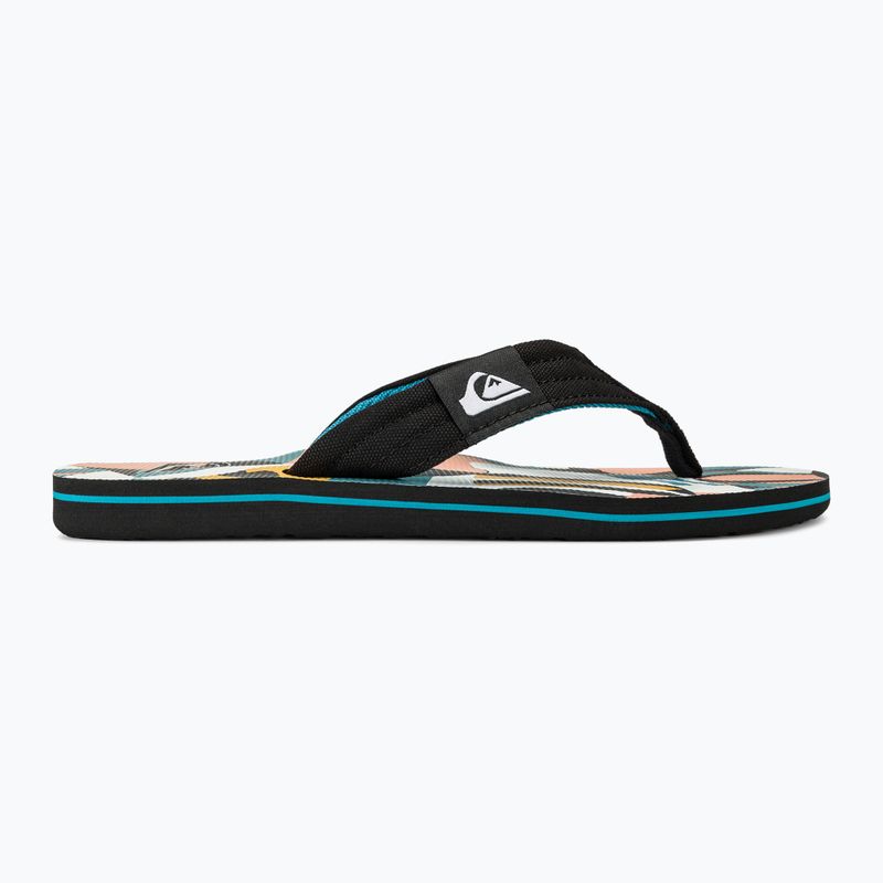 Herren Quiksilver Molokai Layback II Flip Flops weiß / schwarz / blau 2