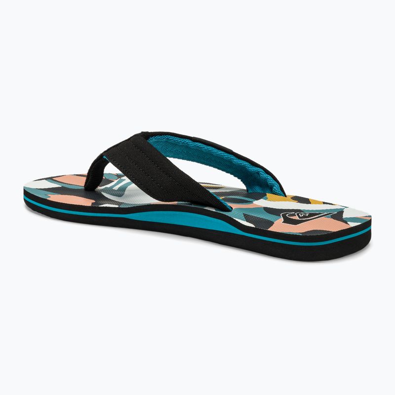 Herren Quiksilver Molokai Layback II Flip Flops weiß / schwarz / blau