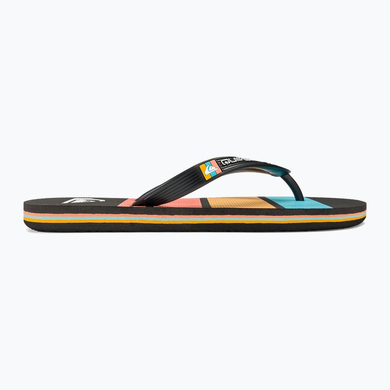 Herren Quiksilver Molokai Stripe Flip Flops schwarz 1 2