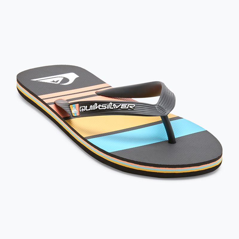 Herren Quiksilver Molokai Stripe Flip Flops schwarz 1 8