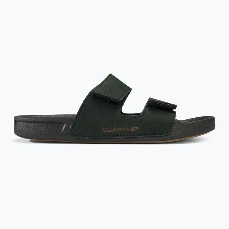 Quiksilver Herren Rivi Leder Double Adjust flip-flops schwarz 1 2