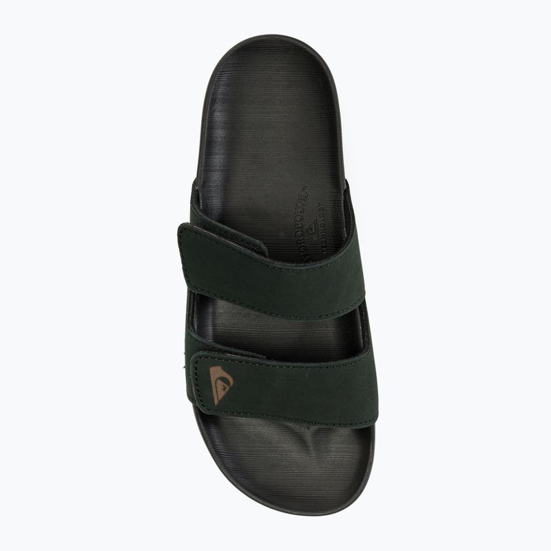 Quiksilver Herren Rivi Leder Double Adjust flip-flops schwarz 1 5