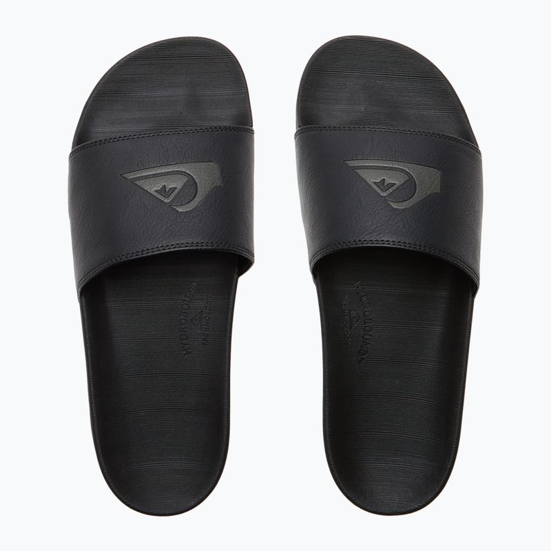 Quiksilver Herren Rivi Nubuck Slide Flip-Flops schwarz 1 4