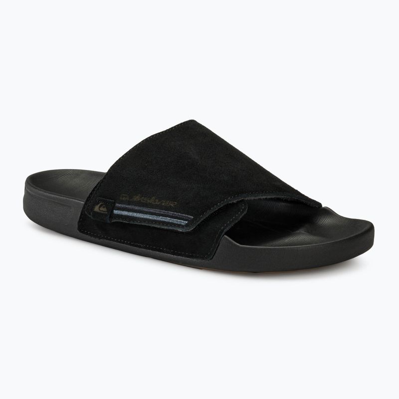 Quiksilver Rivi Suede Herren Flip-Flops schwarz 1