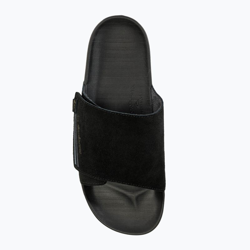 Quiksilver Rivi Suede Herren Flip-Flops schwarz 1 5