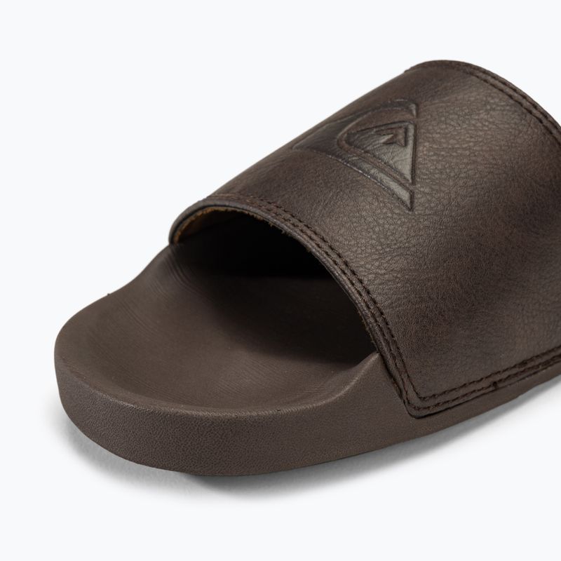 Quiksilver Herren Rivi Nubuck Slide braun 1 Flip-Flops 7