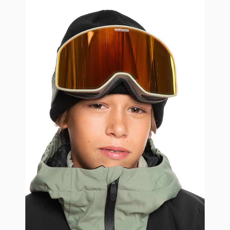Snowboardbrille Quiksilver Storm sea spray/ red ml 6