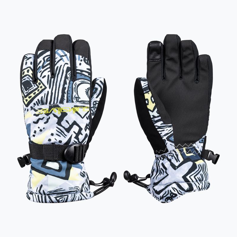 Snowboardhandschuhe Kinder Quiksilver Mission heritage scribble black