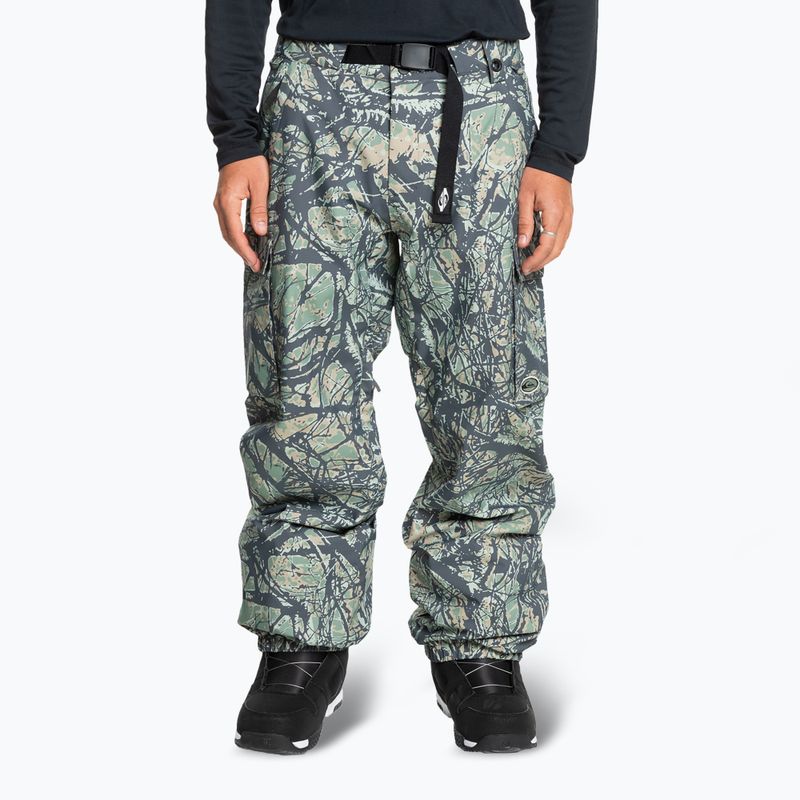 Snowboardhose Herren Quiksilver Snow Down Cargo woodland abstract sea spray