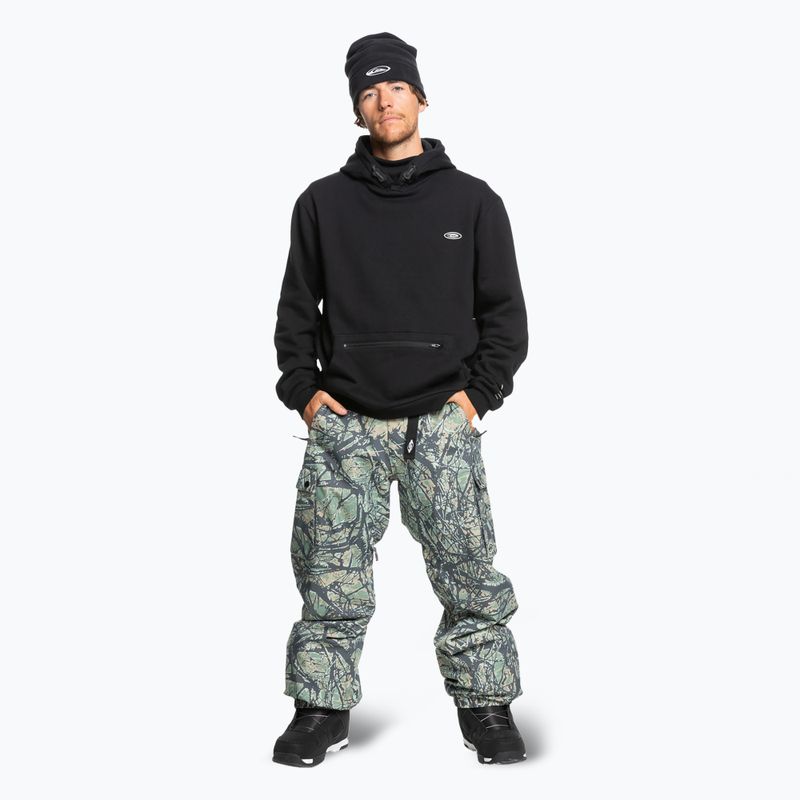Snowboardhose Herren Quiksilver Snow Down Cargo woodland abstract sea spray 2