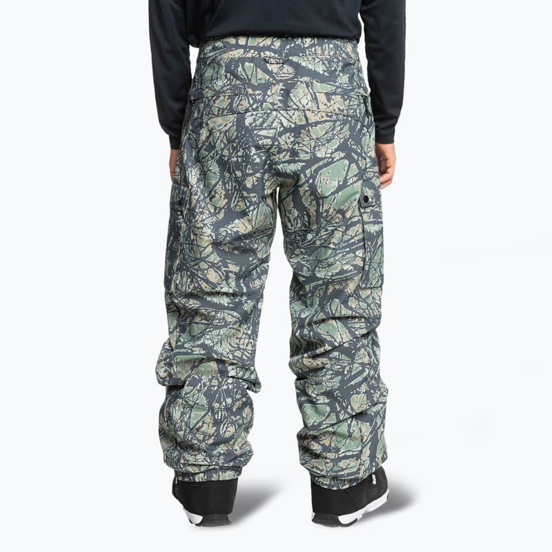 Snowboardhose Herren Quiksilver Snow Down Cargo woodland abstract sea spray 3