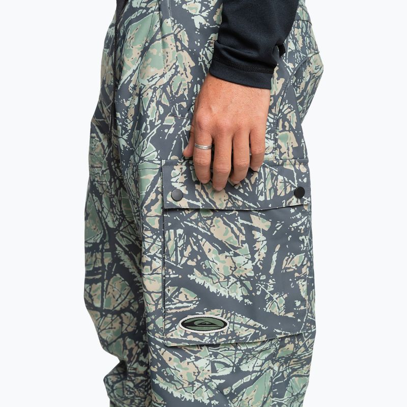 Snowboardhose Herren Quiksilver Snow Down Cargo woodland abstract sea spray 6