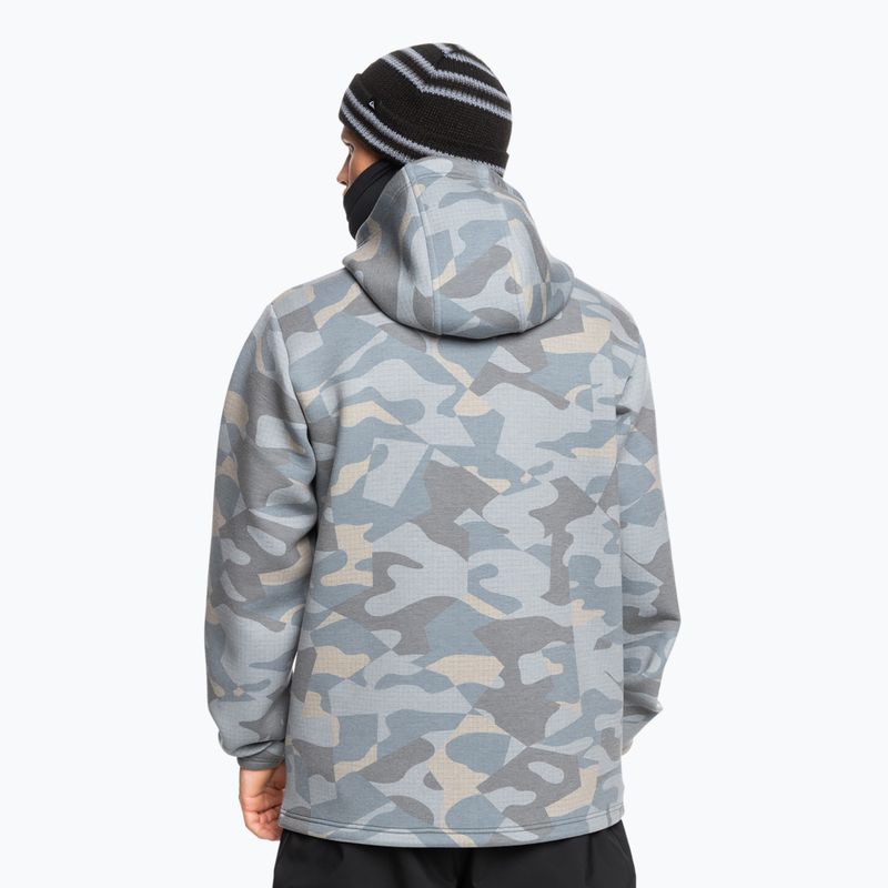 Snowboard Hoodie  Herren Quiksilver Shredder Hoodie puzzle camo ice flow 3