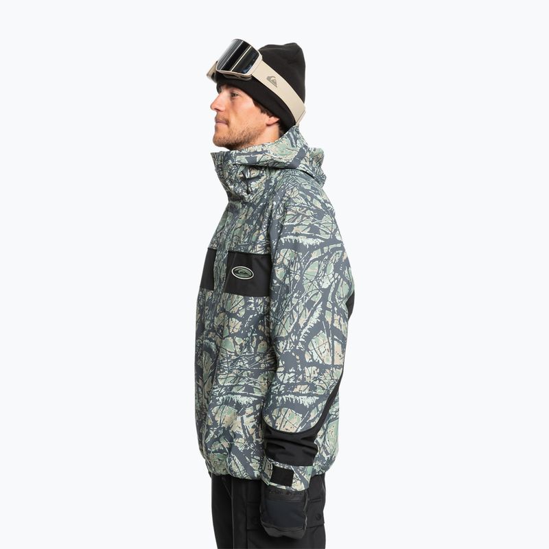 Snowboardjacke Herren Quiksilver High Altitude 20K woodland abstract sea spray 3
