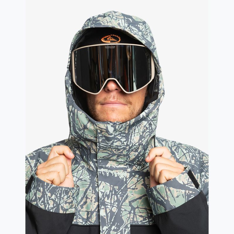 Snowboardjacke Herren Quiksilver High Altitude 20K woodland abstract sea spray 4