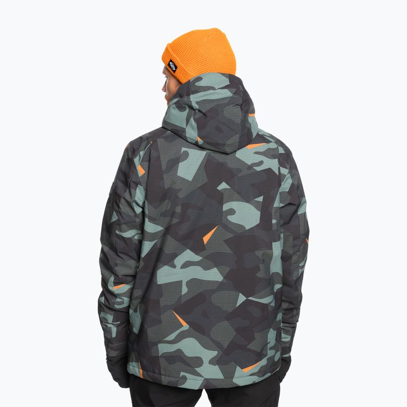 Herren Quiksilver Mission gedruckt Rätsel camo Meer Spray Snowboard Jacke 2