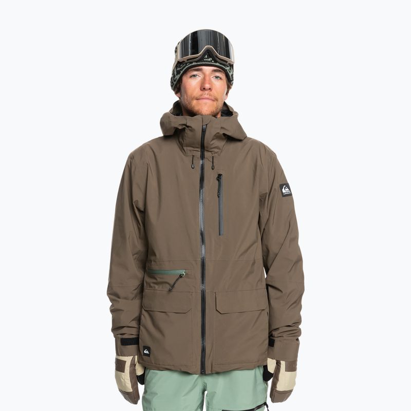 Snowboardjacke Herren Quiksilver Quest Stretch 20K canteen
