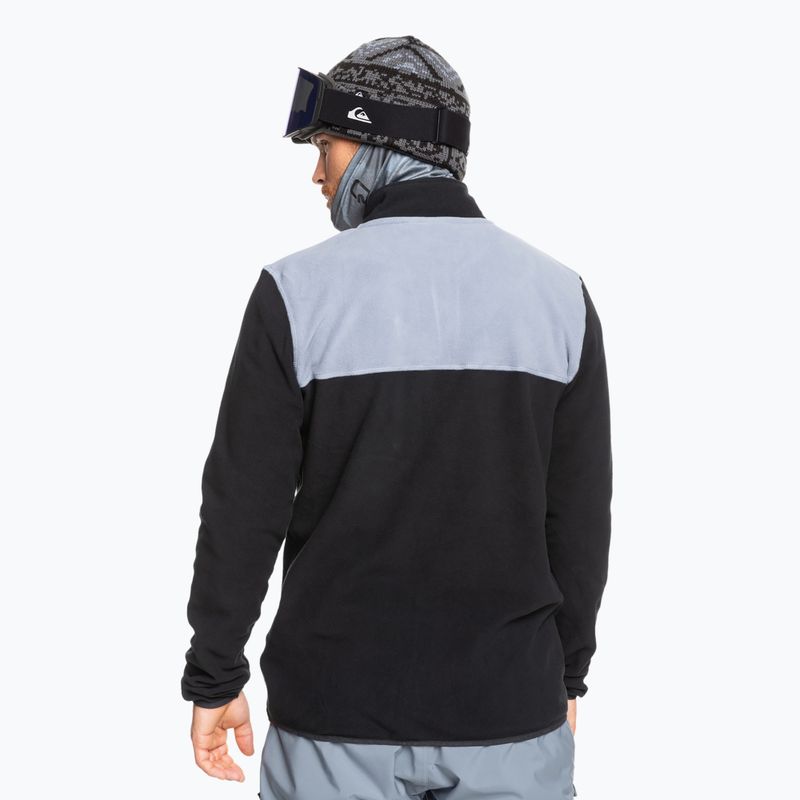 Snowboard Sweatshirt Hoodie  Herren Quiksilver Aker Full Zip Fleece  true black 2