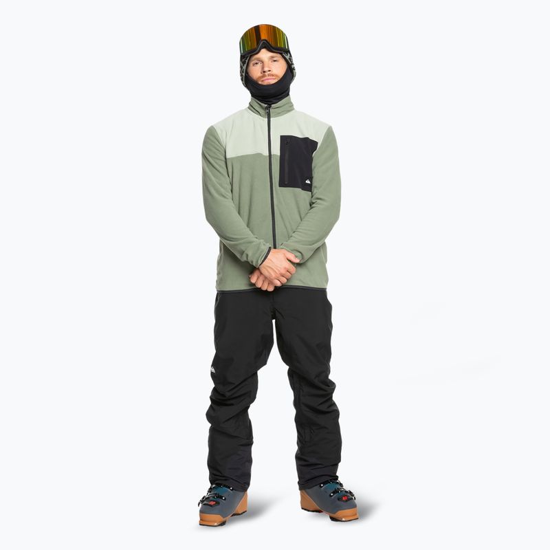 Snowboard Sweatshirt Hoodie  Herren Quiksilver Aker Full Zip Fleece sea spray 2